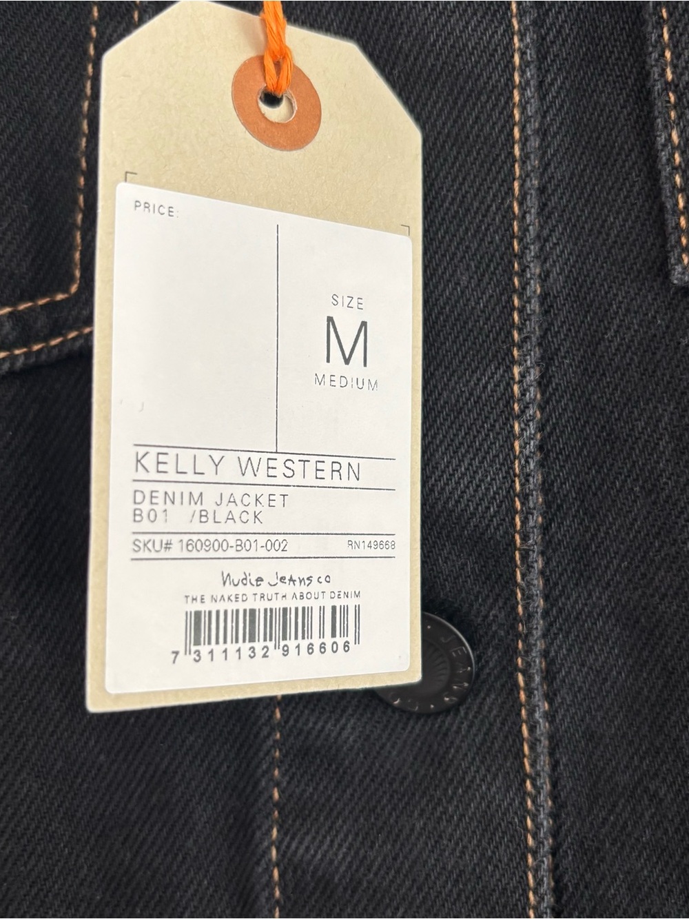 Nudie Jeans Kelly Western jacket size medium NWT - Picture 12 of 14